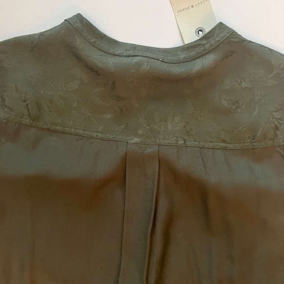 Olive Green Lucky Brand Shirt Dress - NWT - Picture 6 of 8